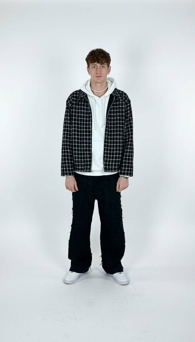 Handmade Painter Jacket - NUNZIA Squared Texture