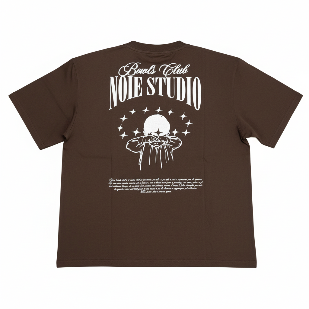 T-shirt Bowls Club - Brown