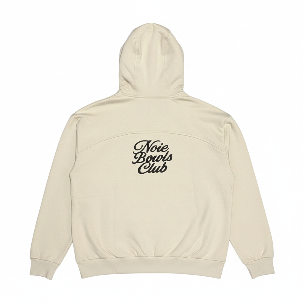 Bowls Club Zip Hoodie - Cream