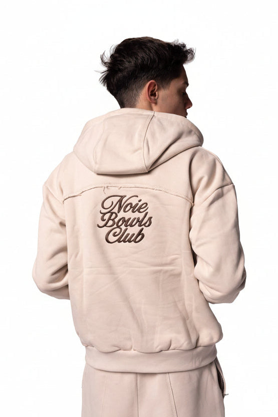 Bowls Club Zip Hoodie - Cream