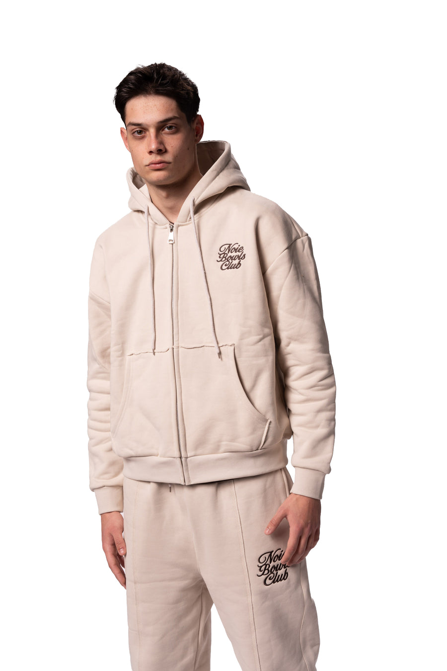 Bowls Club Zip Hoodie - Cream