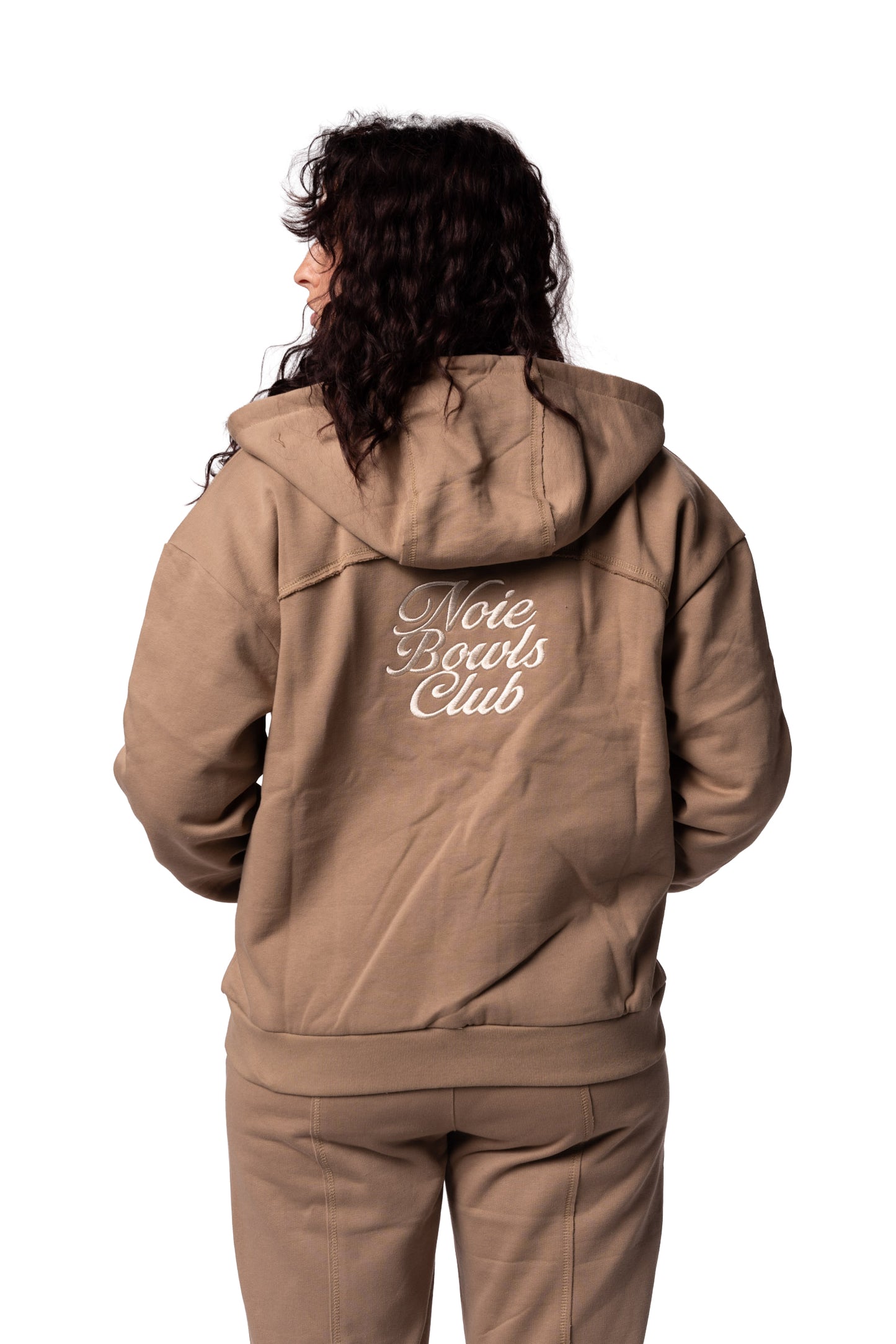 Bowls Club Zip Hoodie - Brown