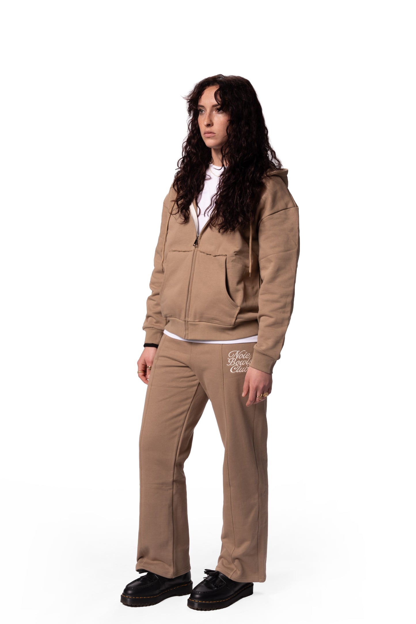 Bowls Club Zip Hoodie - Brown
