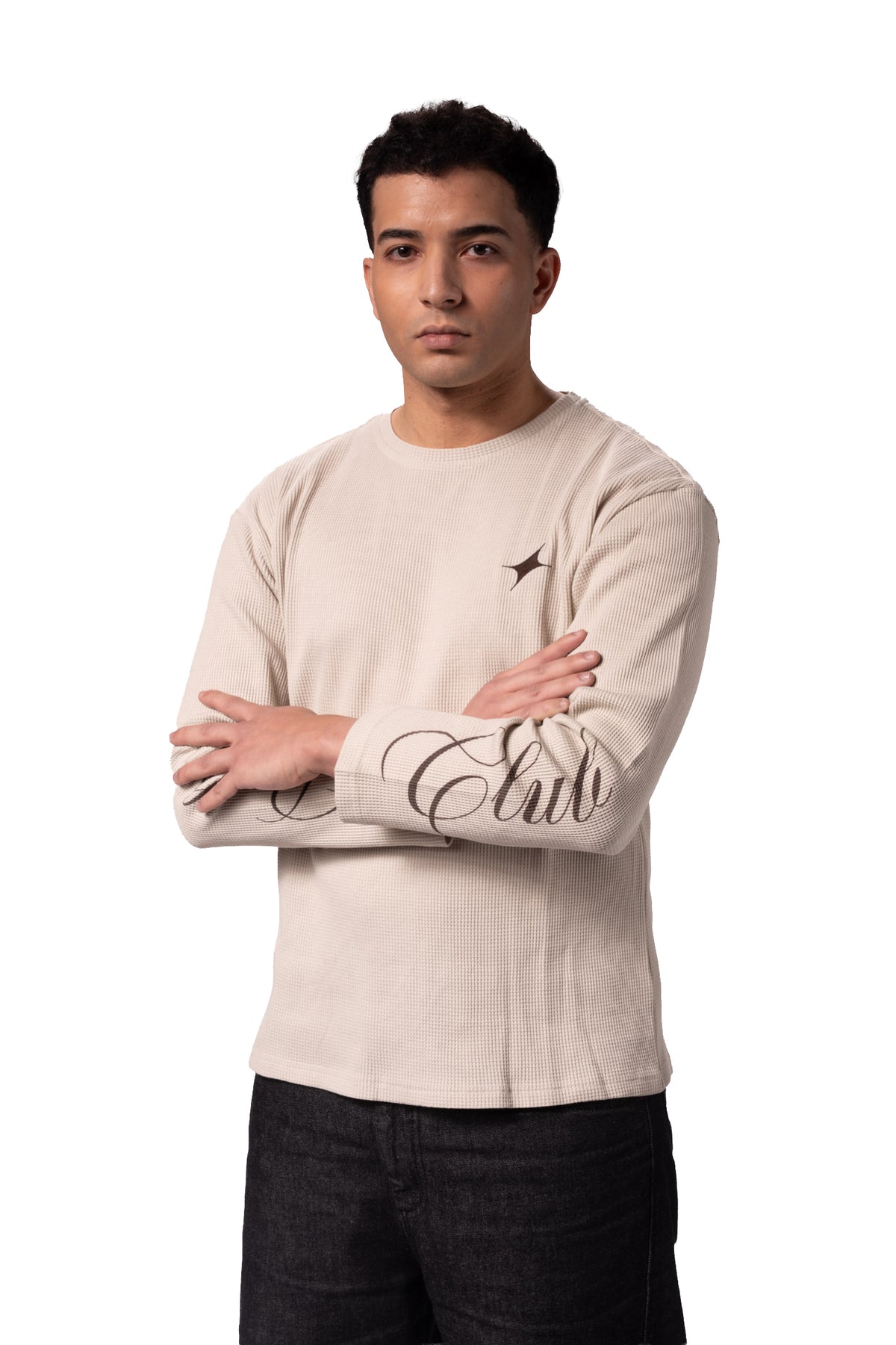 Longsleeve Waffle Bowls Club - Cream