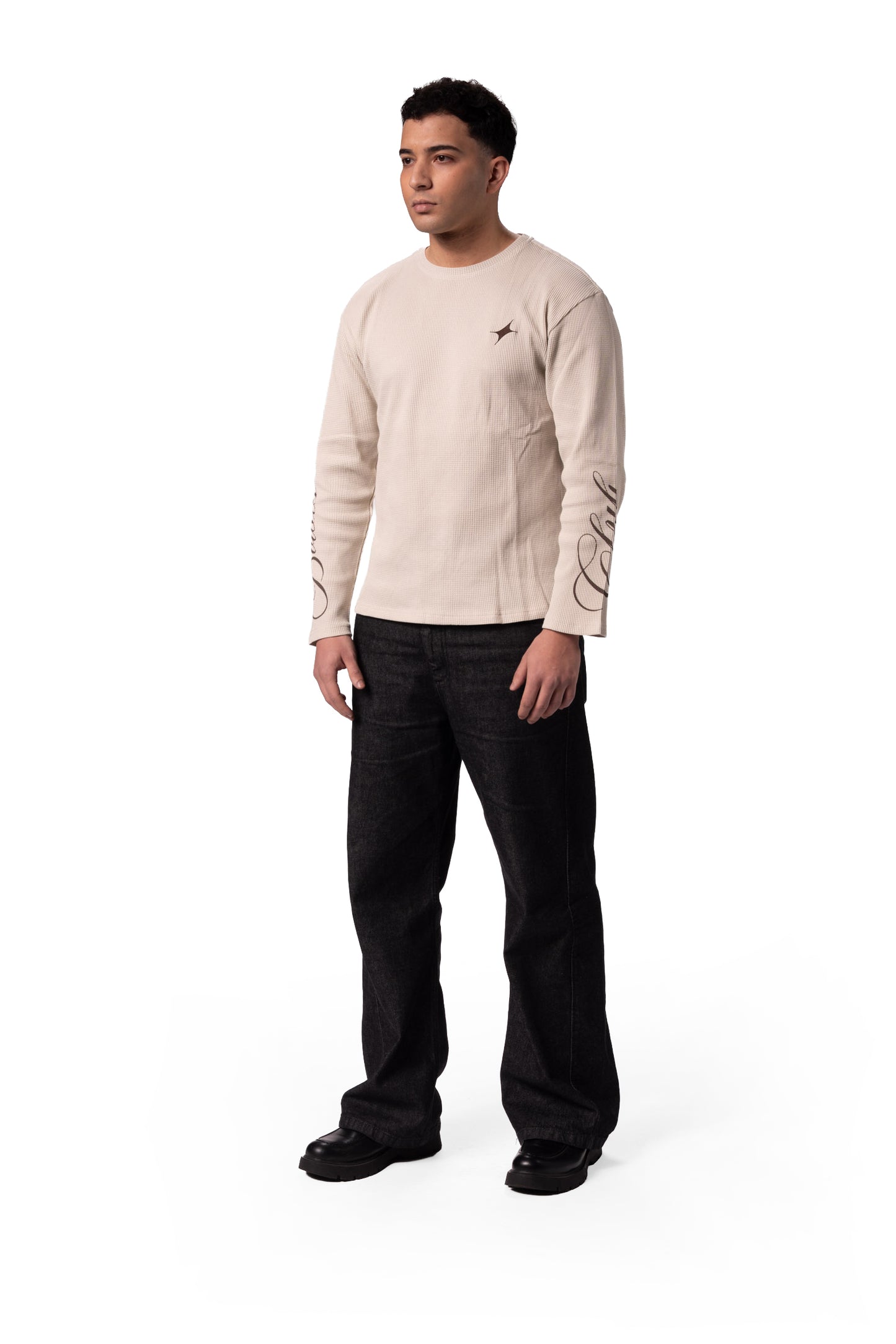 Longsleeve Waffle Bowls Club - Cream