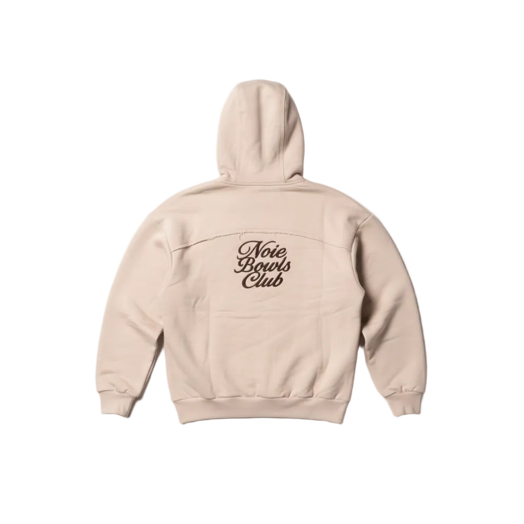 Bowls Club Zip Hoodie - Cream