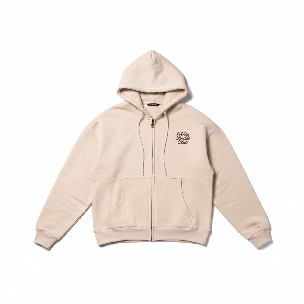 Bowls Club Zip Hoodie - Cream
