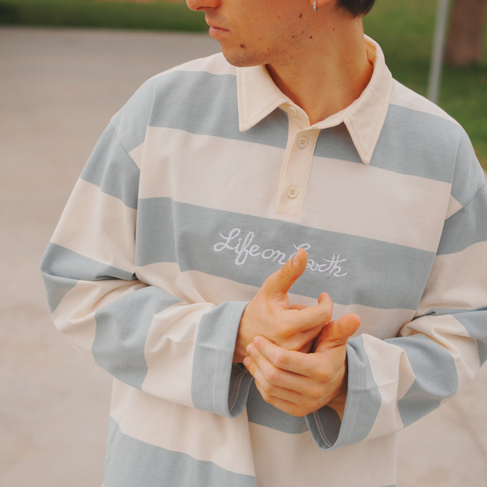 Polo light blue - Life on earth