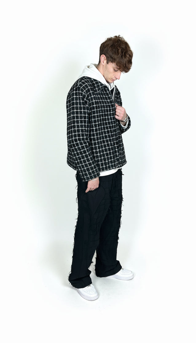 Handmade Painter Jacket - NUNZIA Squared Texture