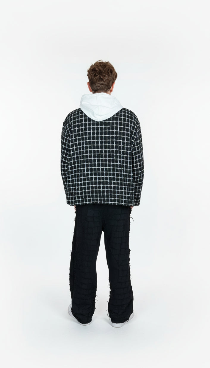 Handmade Painter Jacket - NUNZIA Squared Texture