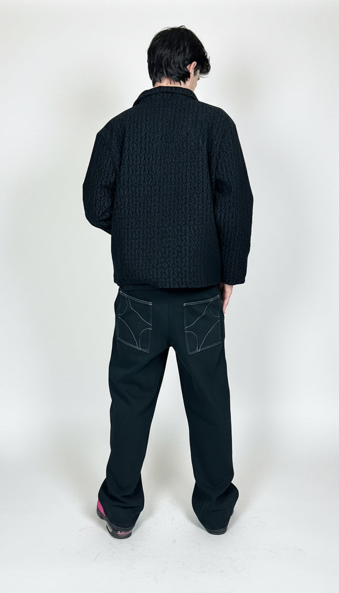 Handmade Painter Jacket - NUNZIA Black texture