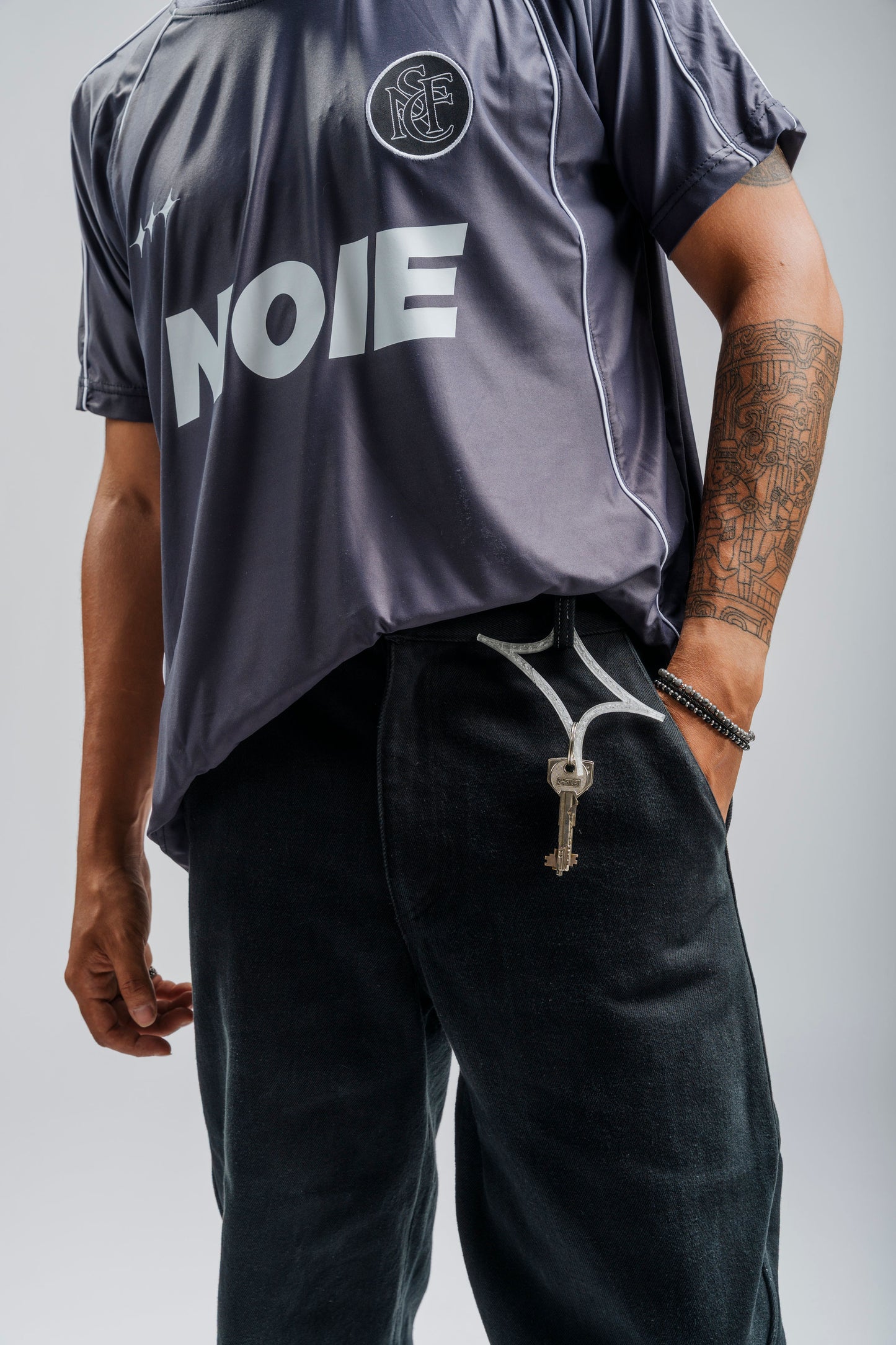 Football Jersey Noie Studio Football Club - Graphite Black