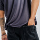 Twist Pants in Black Denim by The Noie Studio