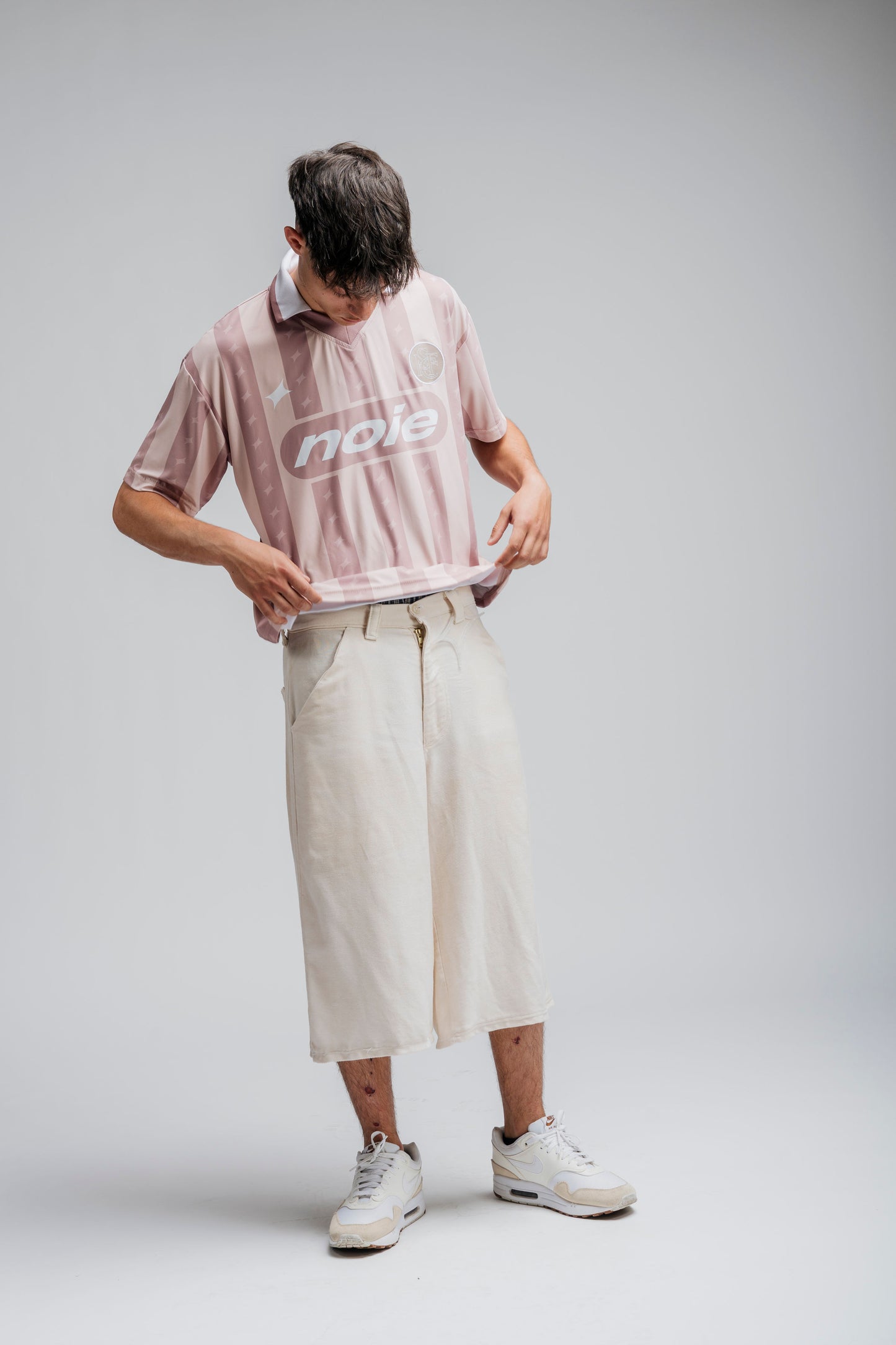 Football Jersey Noie Studio Football Club - Pink stripes