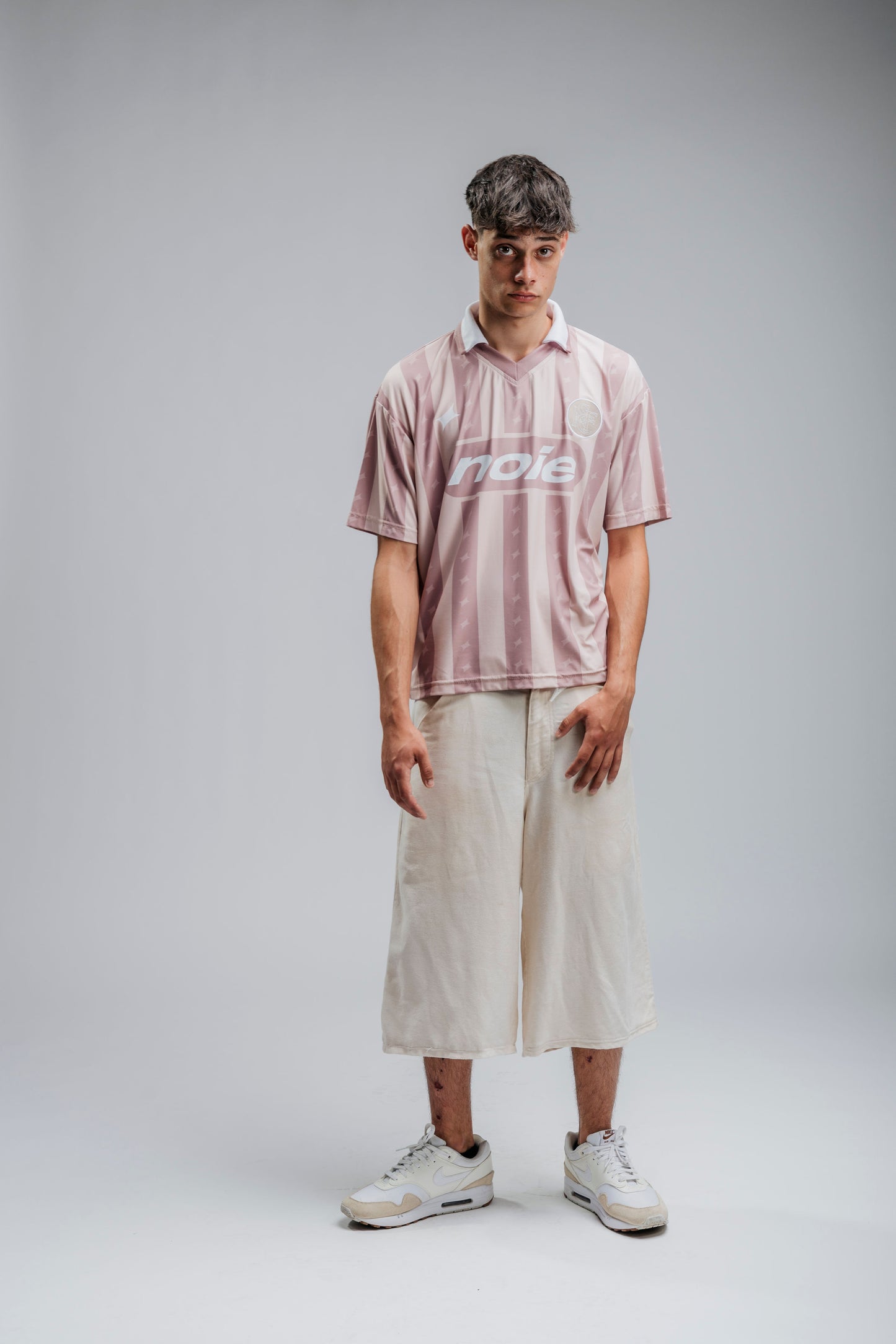 Football Jersey Noie Studio Football Club - Pink stripes