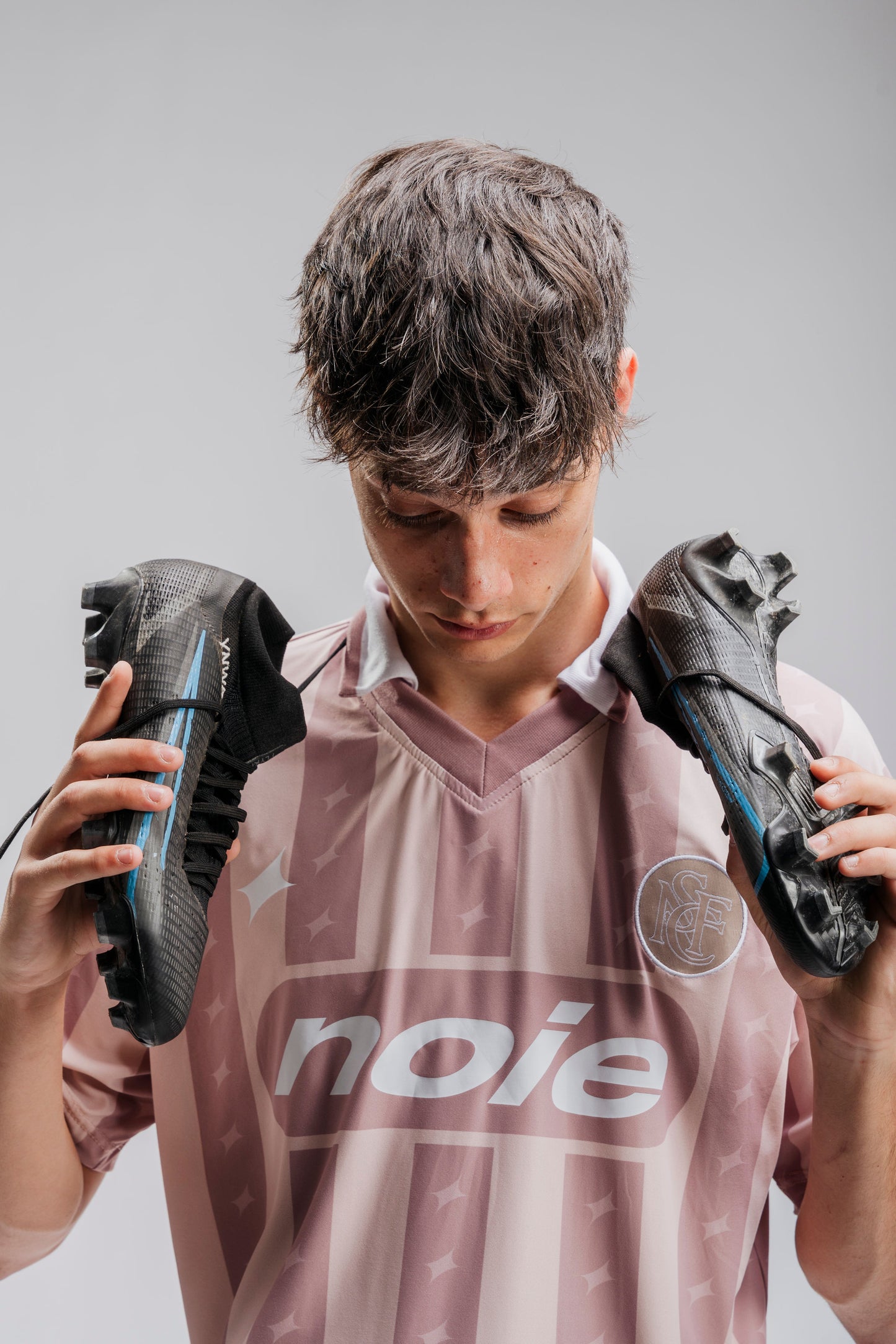 Football Jersey Noie Studio Football Club - Pink stripes