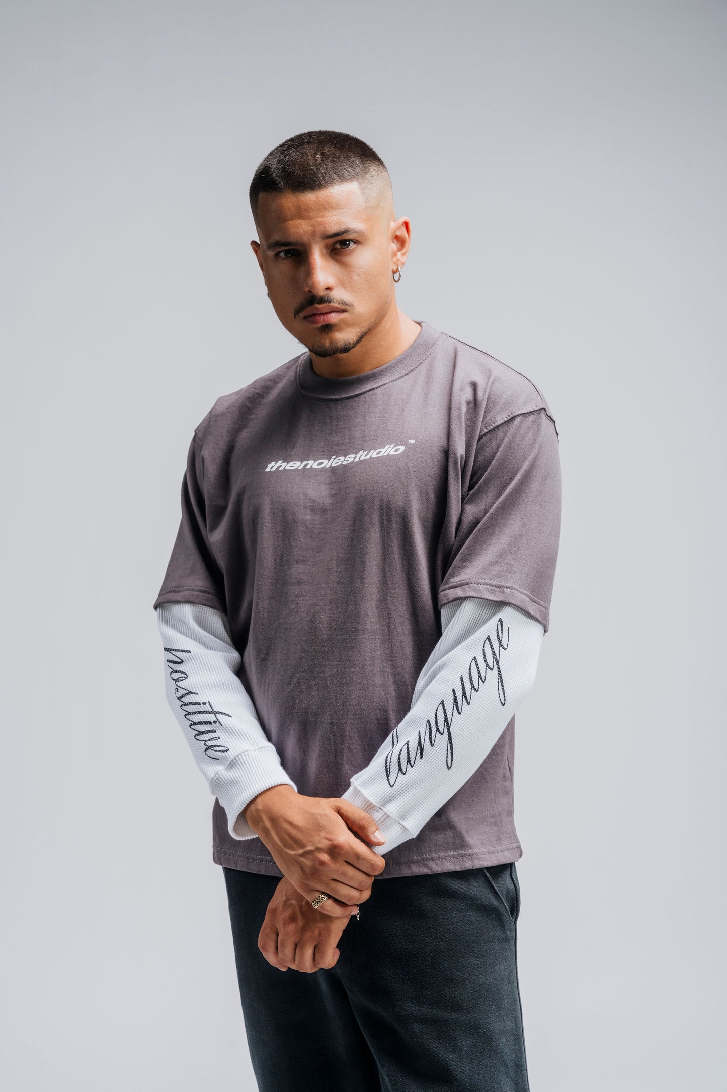 Double sleeves  Noie stars - Grey and Cream