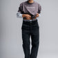 Twist Pants in Black Denim by The Noie Studio