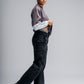 Twist Pants in Black Denim by The Noie Studio