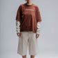 Double sleeves Tee Noie stars - Moka and Cream