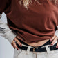 Double sleeves Tee Noie stars - Moka and Cream