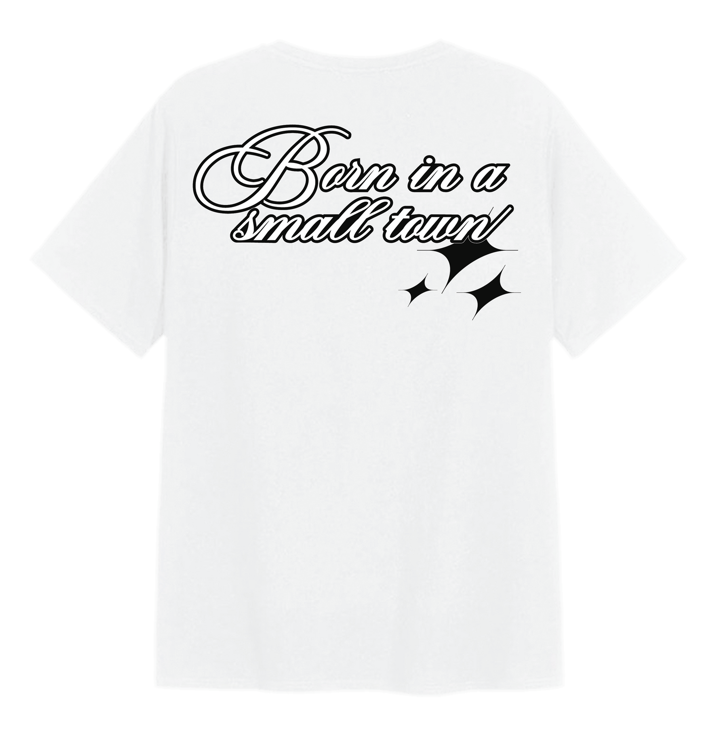 Born in a small town ✦✧™ T-shirt white