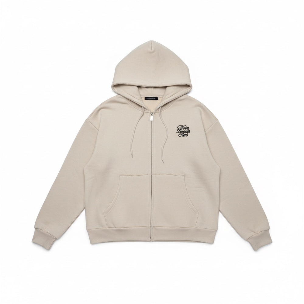 Bowls Club Zip Hoodie - Cream