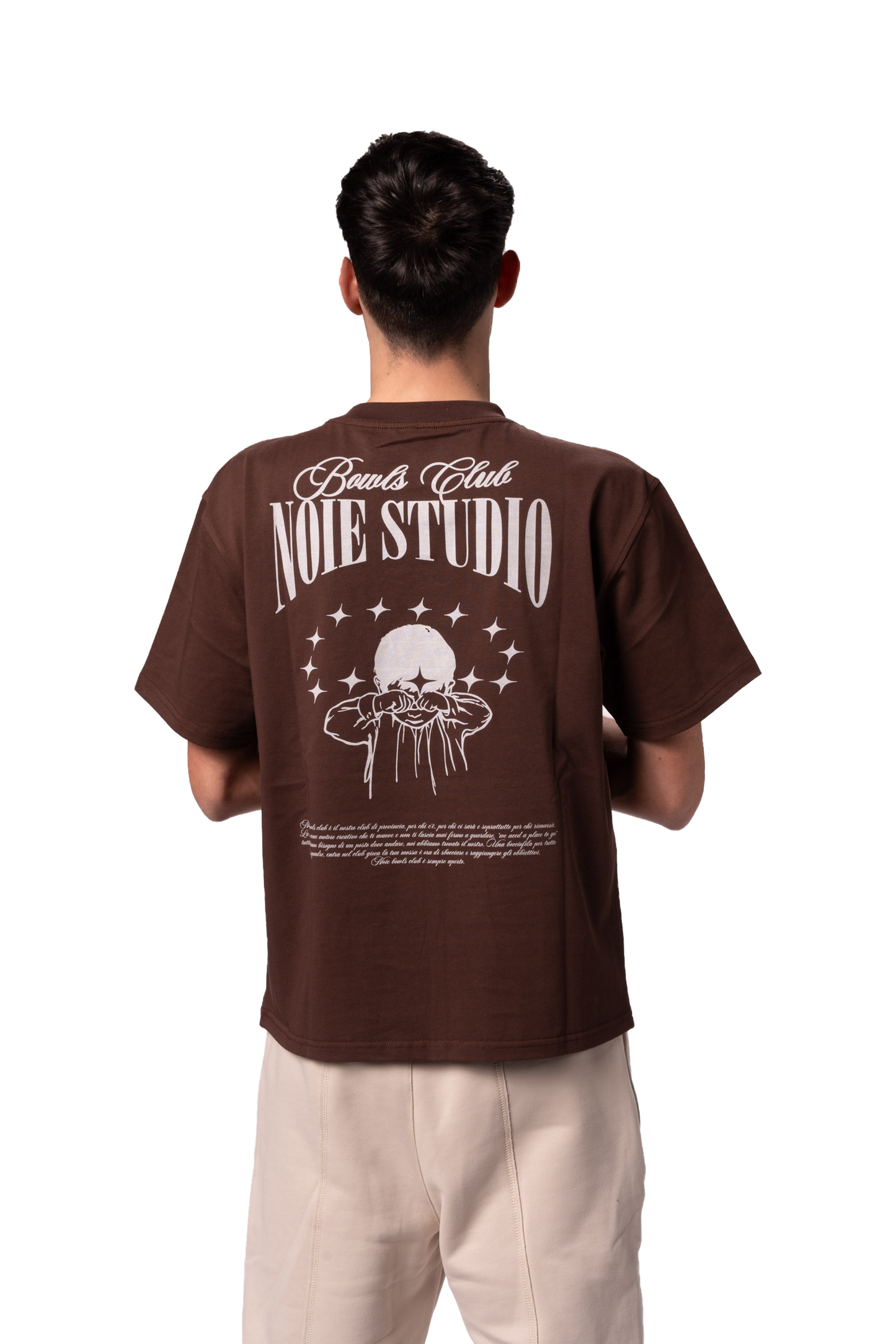 T-shirt Bowls Club - Brown