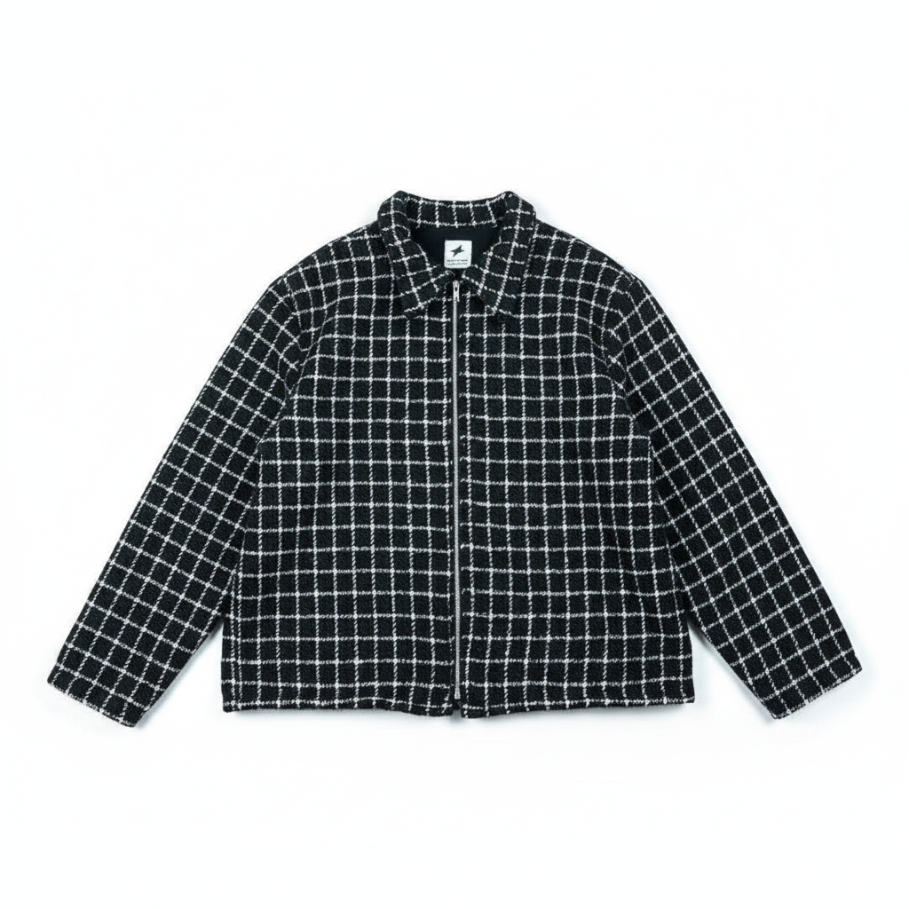 Handmade Painter Jacket - NUNZIA Squared Texture