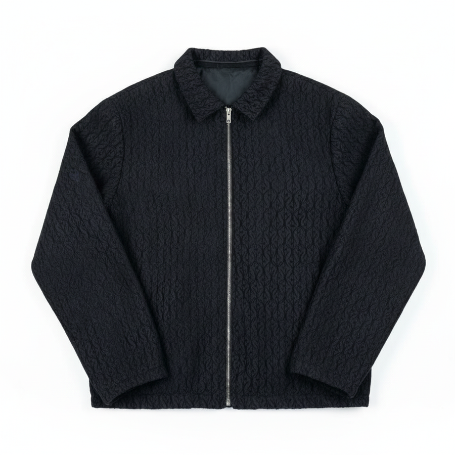 Handmade Painter Jacket - NUNZIA Black texture